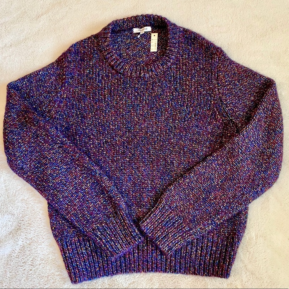 Madewell Marled Shimmer Pullover Sweater - NWT